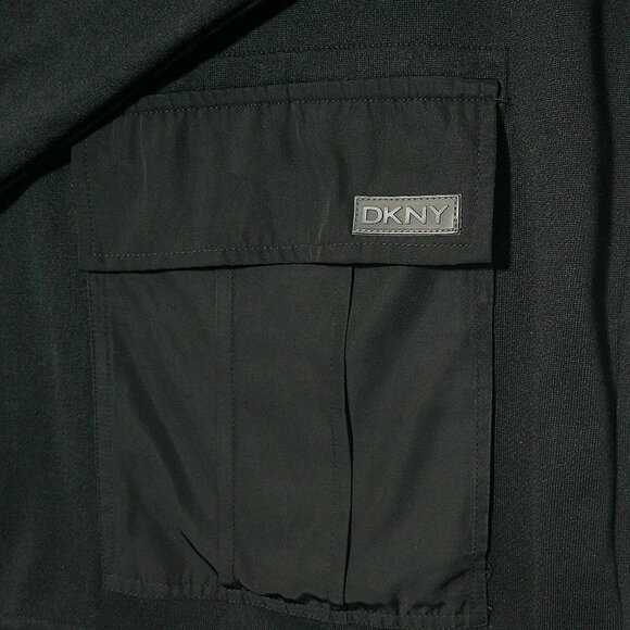 DKNY Mens XXL. Black Sweatshirt with Pocket in Front - Picture 3 of 8